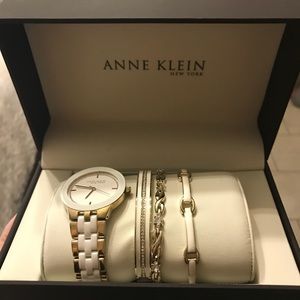 Anne Klein Watch &Bangle Set